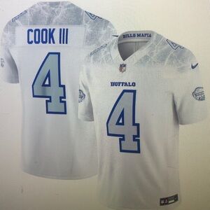😇James Cook III White Jersey Vapor Stitched💓